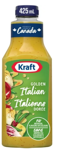 Kraft Golden Italian Salad Dressing, 425ml Kraft Golden Italian Salad Dressing, 425ml