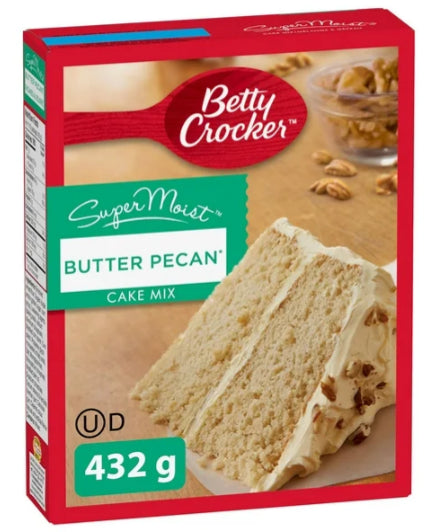 Betty Crocker SuperMoist Butter Pecan Cake Mix, 432g