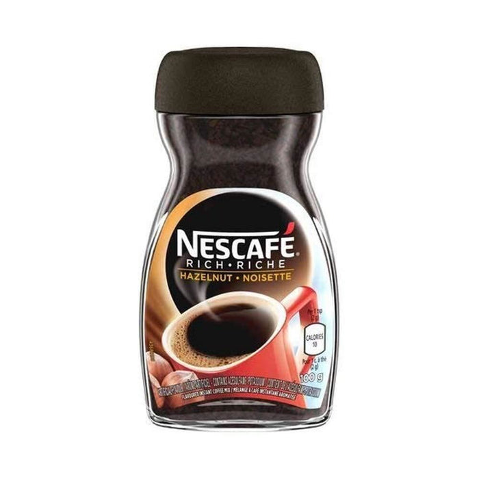 NESCAFE Instant Coffee, 1 Hazelnut and 1 French Vanilla 100g each, 2 JARS