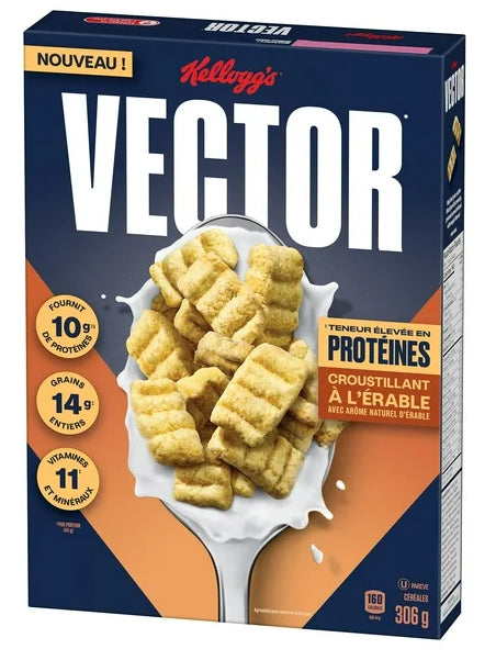 Kellogg's Vector Protein Maple Cereal, 306g