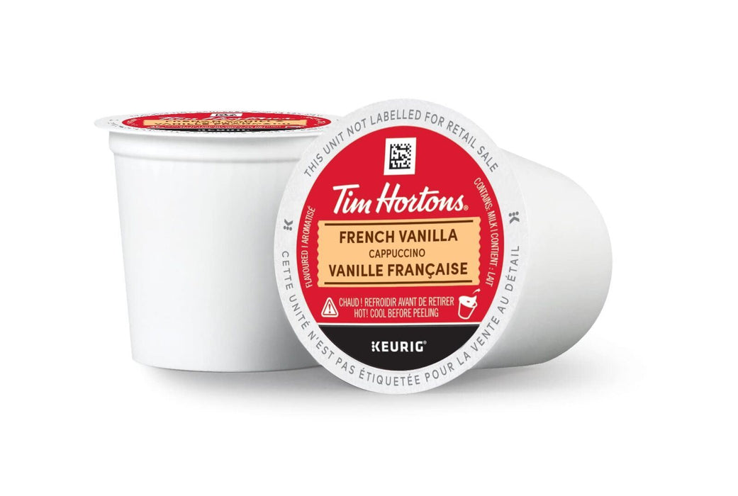 Tim Hortons French Vanilla Cappuccino Coffee Keurig K-Cup Pods, 10 Count