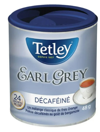 Tetley Decaffeinated Earl Grey Tea, 24 Tea Bags, 48g