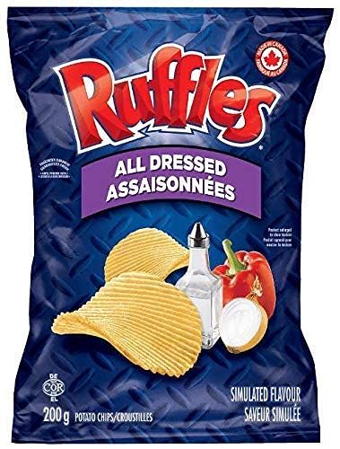 Ruffles All Dressed Potato Chips 200g Each 10 Bags