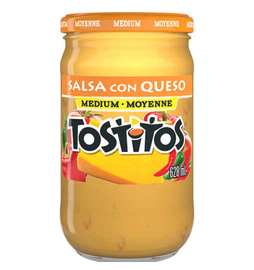 Tostitos Medium Salsa Con Queso Dip, 628mL/22floz