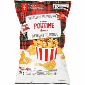 President's Choice Poutine Rippled Potato Chips, 200g
