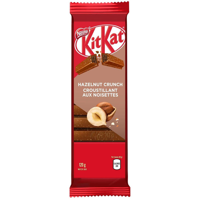 Nestle Kitkat Hazelnut Crunch Wafer Bar, 120g/4.2 oz