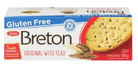 Dare Breton Gluten Free Original with Flax Crackers, 135g