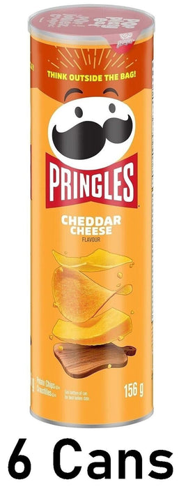 Pringles Cheddar Cheese Potato Chips 156g Each 6 Cans