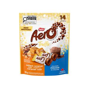 Aero Truffle Assorted Mini Bars Salted Caramel Fudge and Chocolate Mousse, 119g