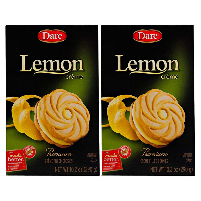 Dare Ultimate Lemon Creme Premium Cookies 10.2oz 2 BOXES