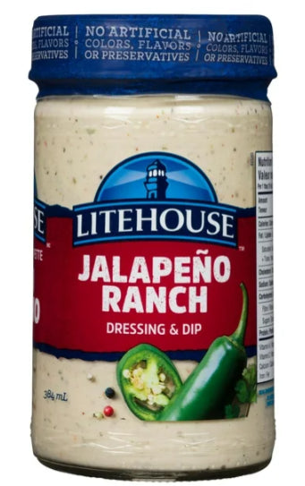 Litehouse Jalapeno Ranch Dressing and Dip, 384mL