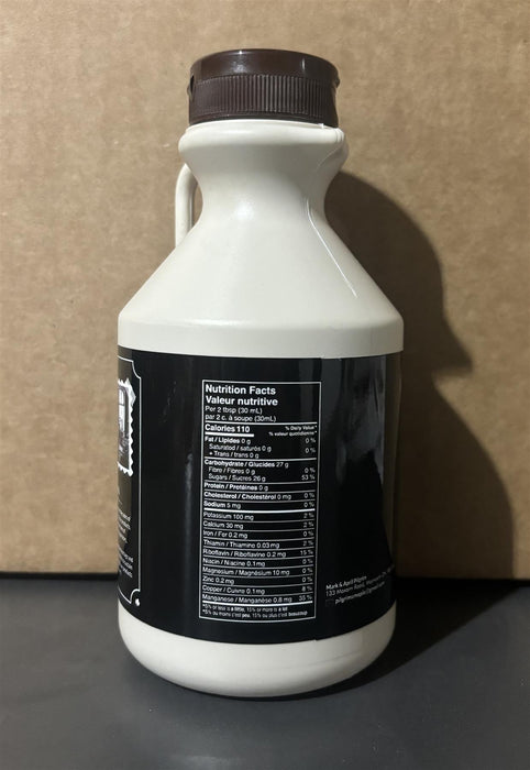 Pilgrim's Unblended, Small Batch, Single Source Canadian Maple Syrup, 500ml Bottle (1 Pint) - CanadaGroceryStore