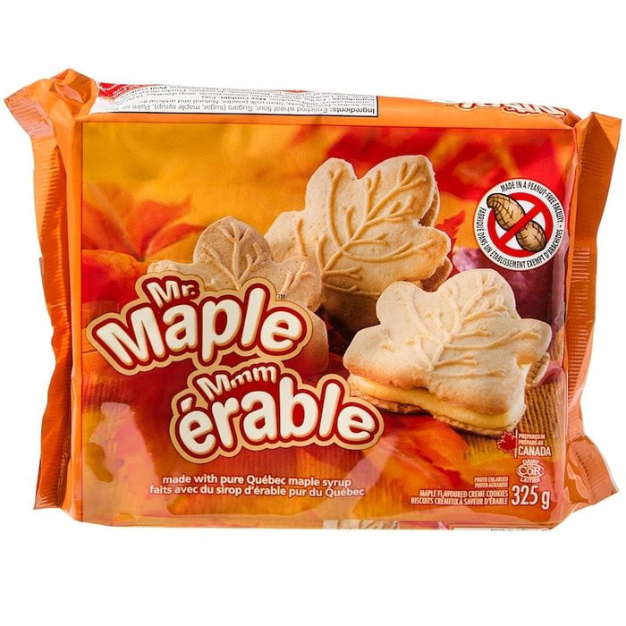 Mr. Cookies Mr. Maple Maple Flavoured Creme Cookies, 325g