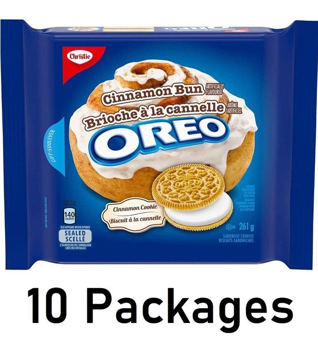 Oreo Cinnamon Bun Flavored Cookies 261g Each 10 Packages