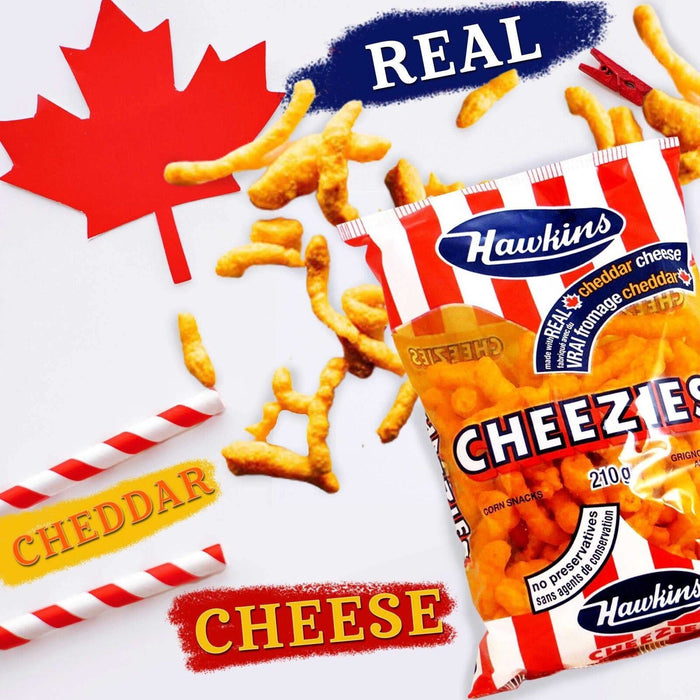 Hawkins Cheezies Family Pack 3x210g/7.4oz,  3 BAGS