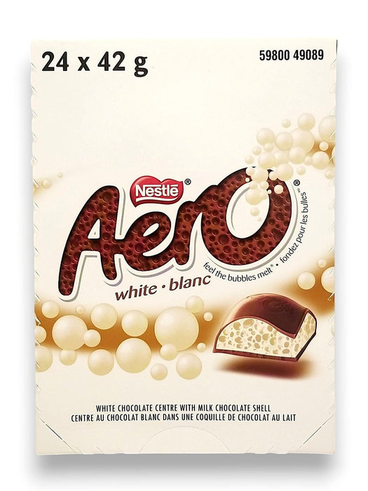 Nestle Aero White Chocolate Bars Case, 24x42g
