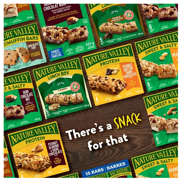 Nature Valley Granola Bars, Sweet and Salty Nut, Peanut, 15 ct, 525g