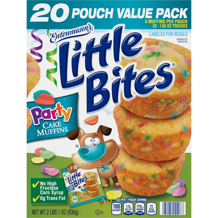 Sara Lee Little Bites Party Cakes Muffins, 20 Pouch Value Pack