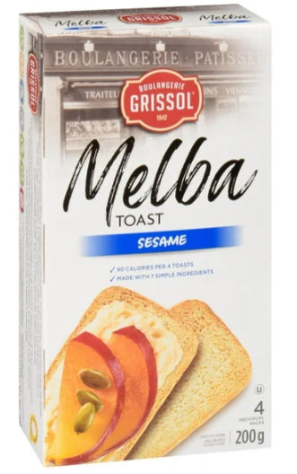 Boulangerie Grissol Melba Toast Sesame, 200g