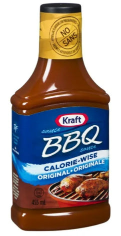 Kraft BBQ Sauce, Light, 455mL