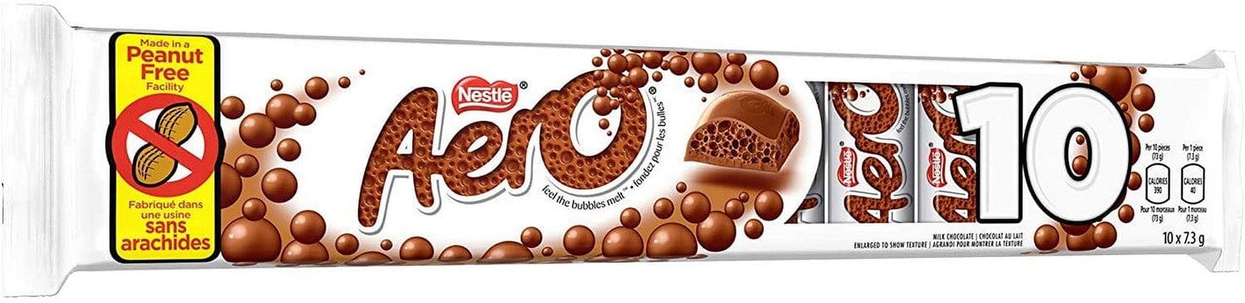 AERO Milk Chocolate Mini Bars, 7g Each 9 Mini Bars