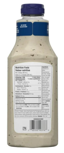 Kraft Peppercorn Ranch Salad Dressing, 425ml