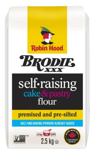 Robin Hood Brodie Cake & Pastry Self-Raising Flour, 2.5kg