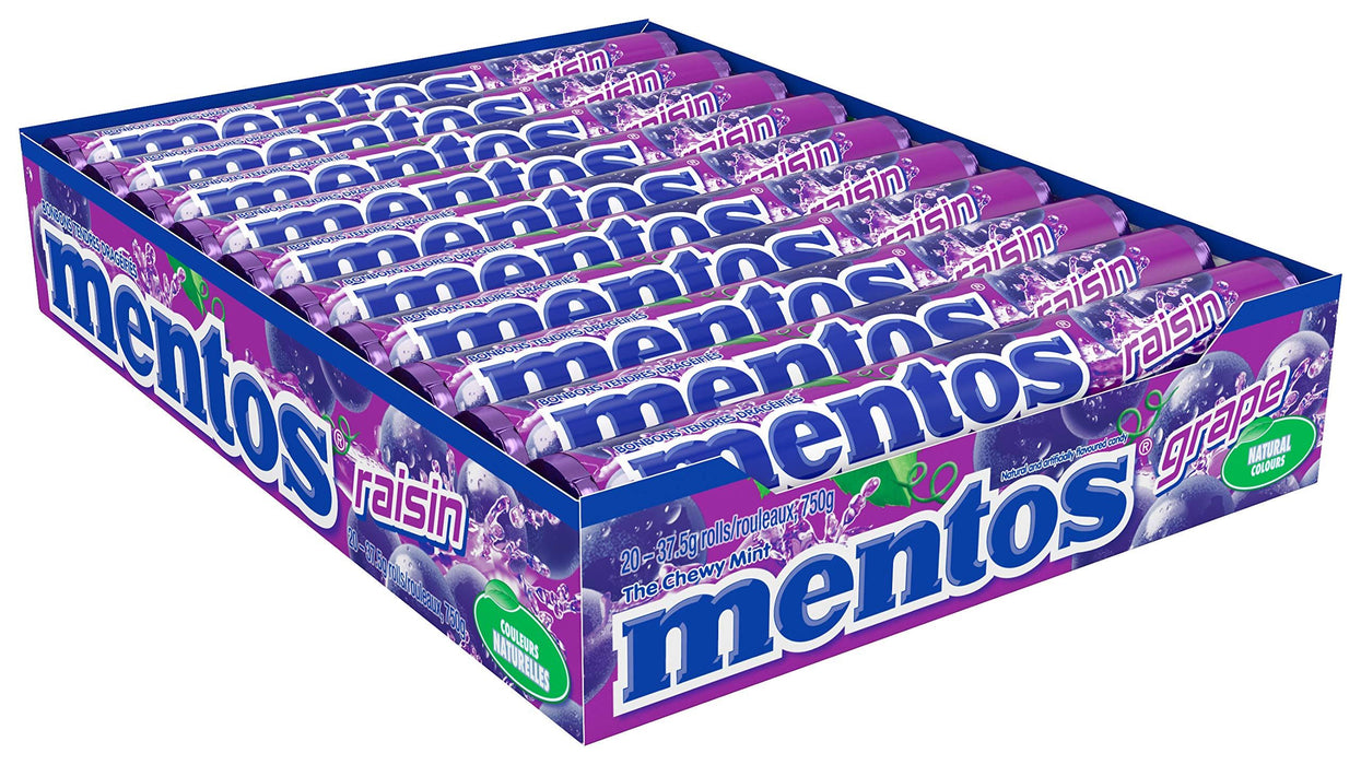 MENTOS Grape Flavor 20 Rolls