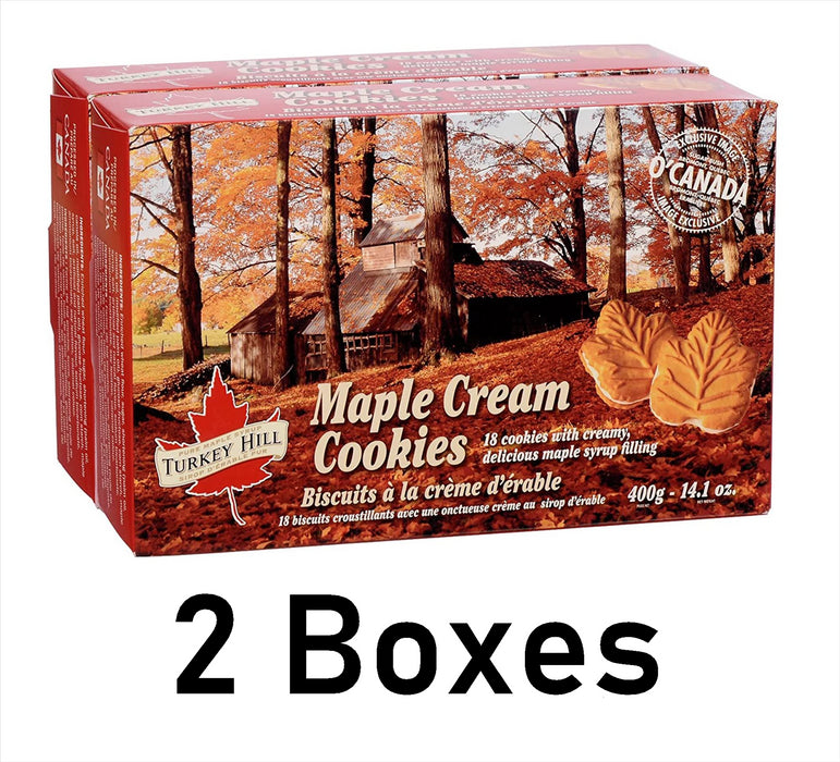 Turkey Hill Pure Canadian Premium Maple Syrup Cream Cookies 325g Each 2 Boxes