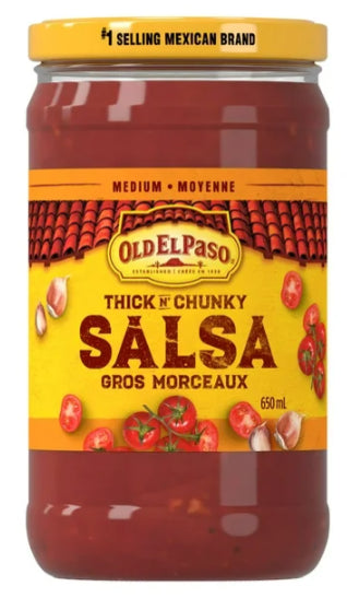 Old El Paso Thick n Chunky Medium Salsa, 650mL