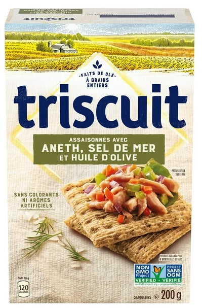 Triscuit Dill Sea Salt & Olive Oil Snacking Crackers, 200g