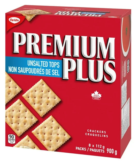 Premium Plus Unsalted Tops Crackers, 900g