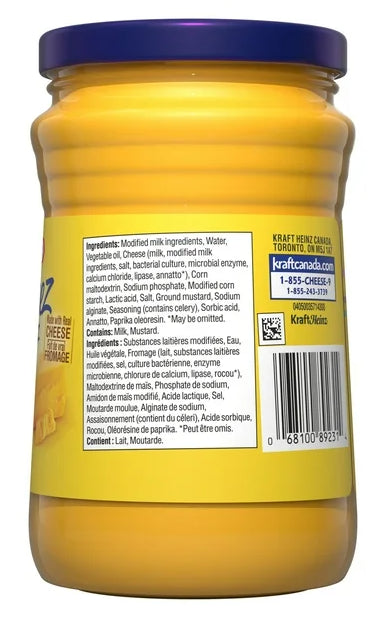 Cheez Whiz Cheese Spread, 450g Jar