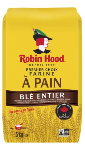 Robin Hood Best For Bread Whole Wheat Flour, 5Kg