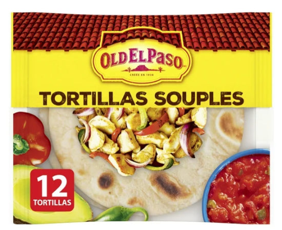 Old El Paso Soft Tortillas Medium, 12 Tortillas, 297g