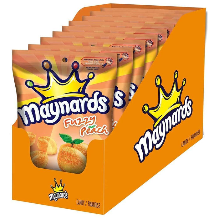 Maynards Fuzzy Peach 154g/6.5oz Each 9 Bags