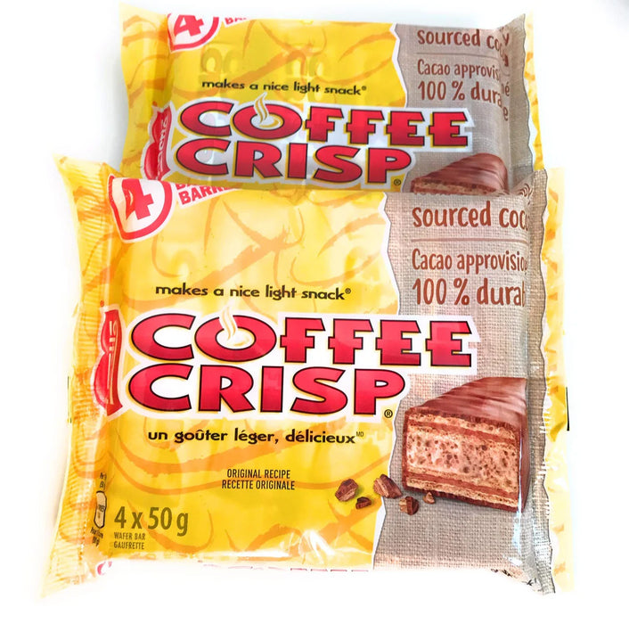 Nestle Coffee Crisp Chocolate Bars 50g Each 8 Full Size Bars