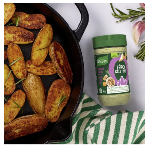 Knorr Zero Salt Bouillon Powder Roasted Garlic 160g
