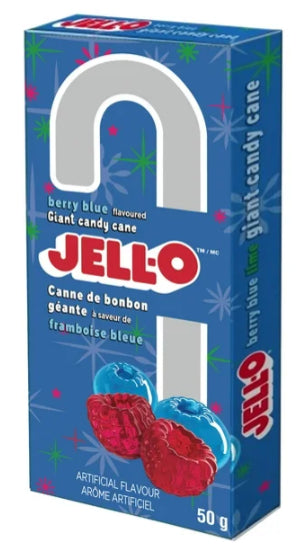 Jell-O Giant Candy Cane Berry Blue, 50g