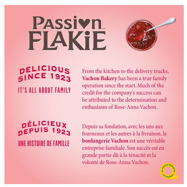 Vachon Passion Flakie Apple-Raspberry Flaky Pastries, 305g