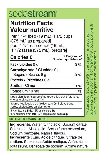 SodaStream 7up Zero Sugar Drink Mix, 440ml/14.9oz