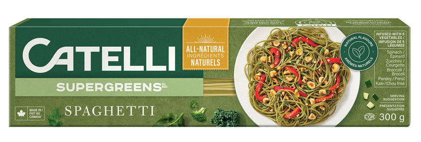 Catelli SuperGreens Spaghetti Pasta, 300g/10.6oz