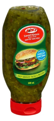 Bick's Squeeze Sweet Green Relish, 500mL