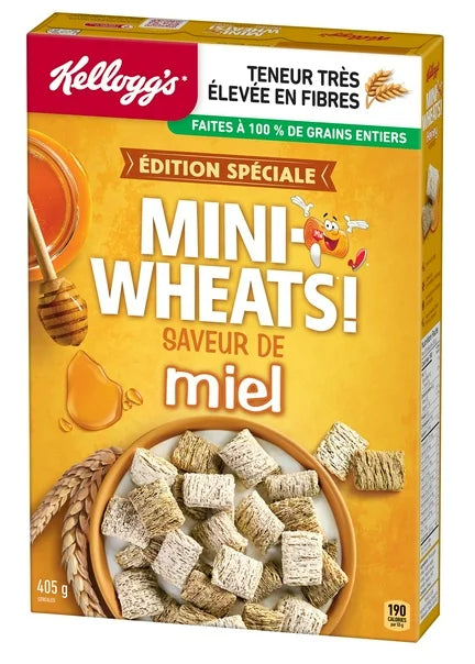 Kellogg's Mini Wheats Honey Cereal, 405g