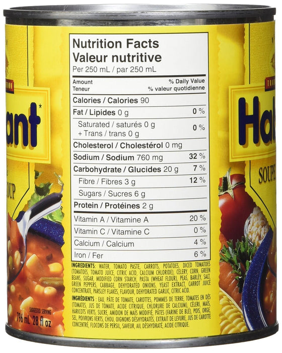 HABITANT Garden Vegetable Soup, 796ML CAN