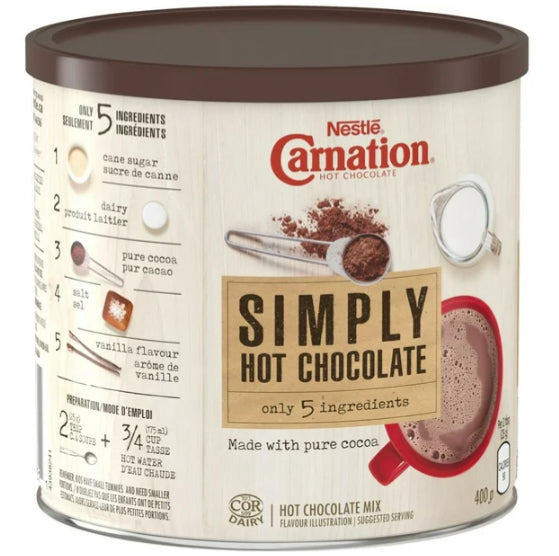 Nestle Carnation Simply Hot Chocolate Mix 400g