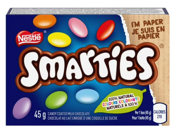 Nestle Smarties Candy Coated Milk Chocolate Carton, 45g