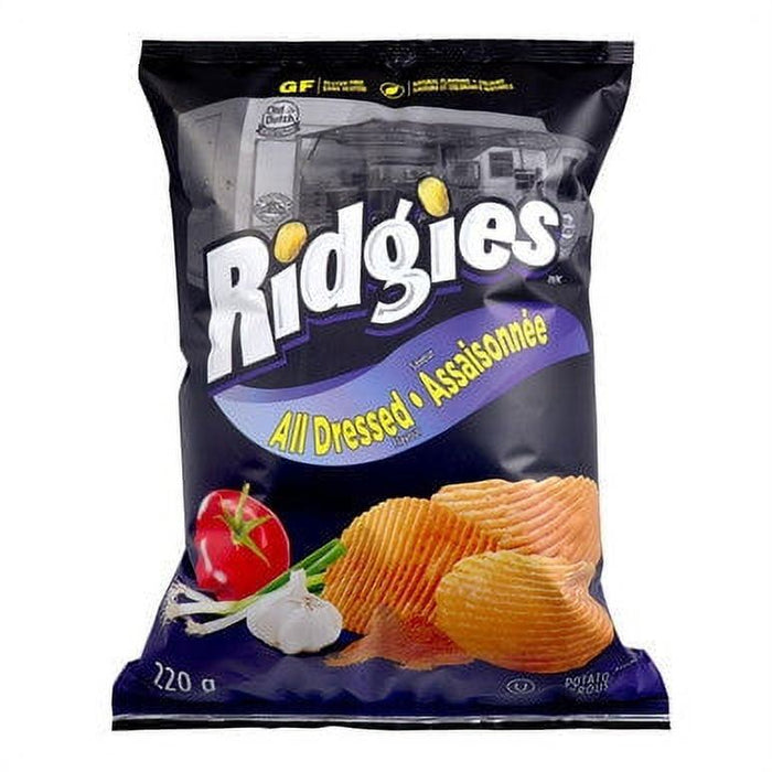 Old Dutch Ridgies All Dressed Potato Chips 200g Bag