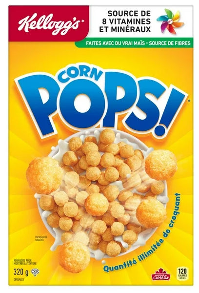 Kellogg's Canadian Corn Pops Cereal, 320g