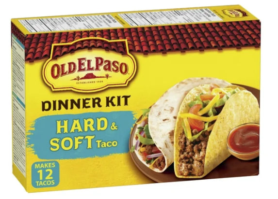 Old El Paso Hard & Soft Taco Dinner Kit, 340g